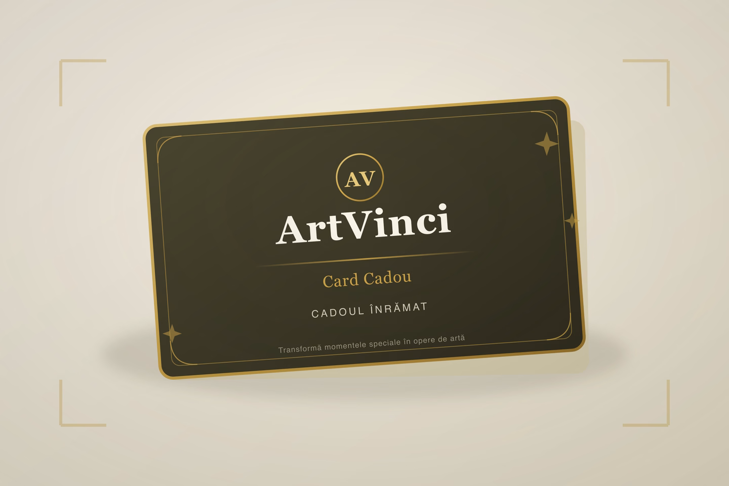 Card cadou ArtVinci — cadou pentru înrămare